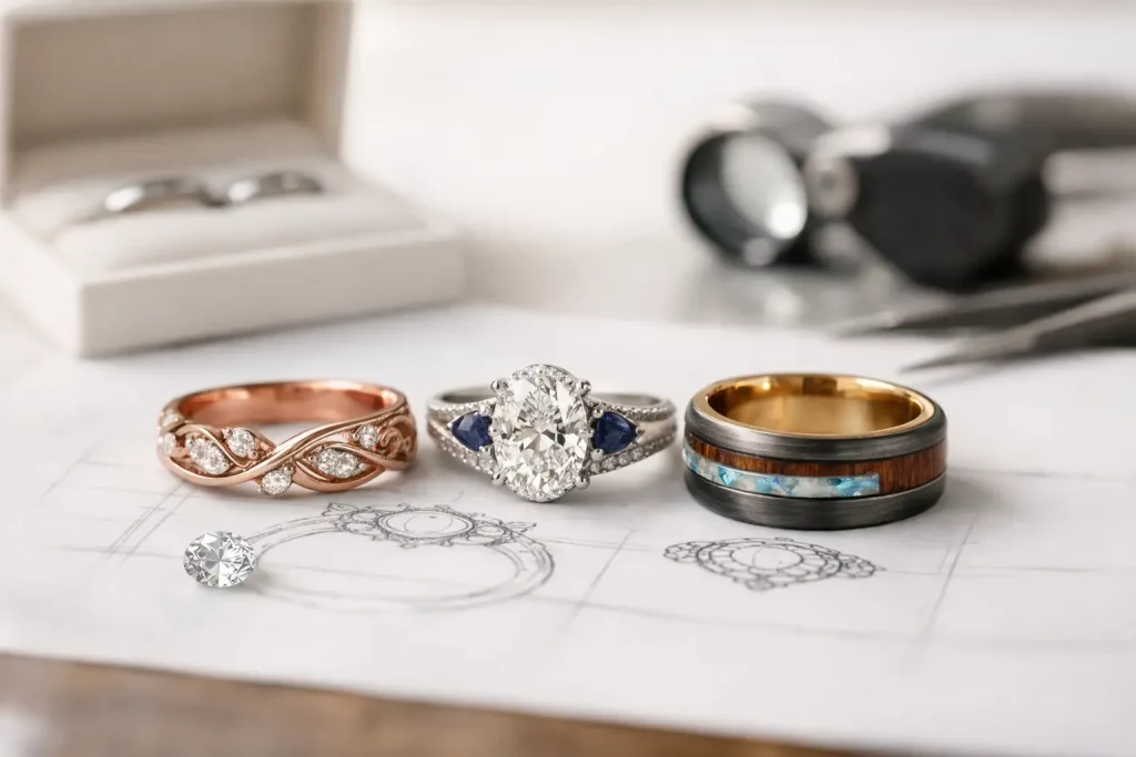 Custom Wedding Ring Design Examples to Make Yours Personal