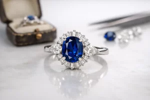 An Heirloom Sapphire Redesign Example Ring