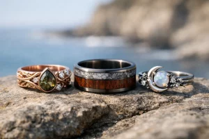 Custom Wedding Bands for Unusual Settings