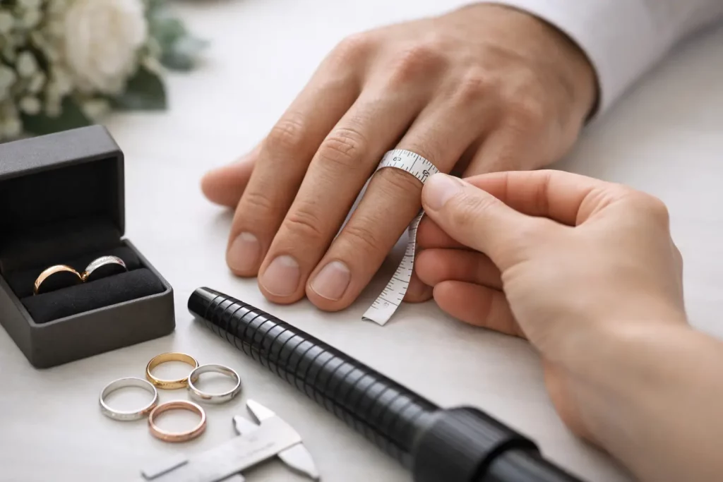 How to Measure Ring Size for a Wedding Band