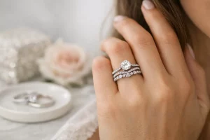 How to Stack Wedding Rings With an Engagement Ring