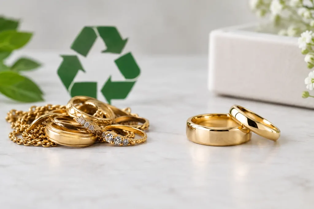 Recycled Gold Versus New Gold for Wedding Rings